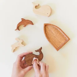 Sarah's Silks Waldorf Playstand|Wooden Animals-Beeswax-All Natural Wood Polish