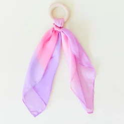 Sarah's Silks Silk & Wood Baby Teethers-Blossom Baby Teethers