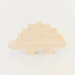 Sarah's Silks Wooden Animals-Complete Wooden Dinosaur Set
