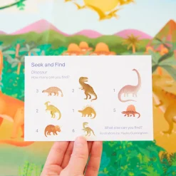 Sarah's Silks Seek & Find Playsilks-Dinosaur Land Seek & Find Playsilk