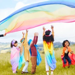 Sarah's Silks Double Playsilks|Rainbow Party-Double Rainbow Playsilk