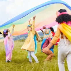 Sarah's Silks Double Playsilks|Rainbow Party-Double Rainbow Playsilk