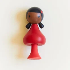 Sarah's Silks Clicques Handmade Wooden Dolls-Ebony