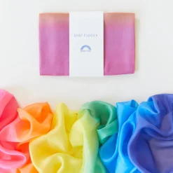 Sarah's Silks Giant Playsilks|Rainbow Party-Giant Rainbow Playsilk