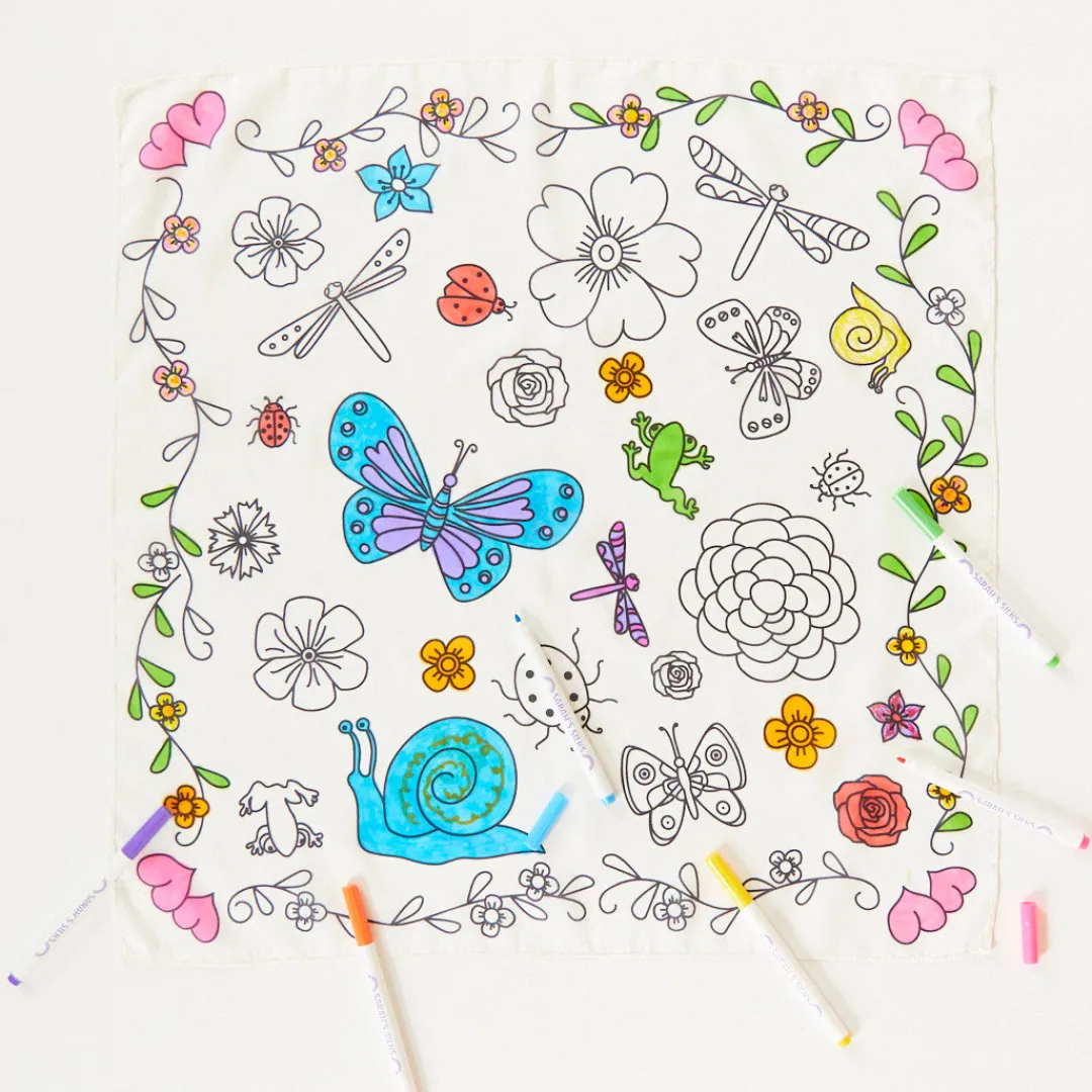 Sarah's Silks Coloring Playsilks-Heart Coloring Playsilk