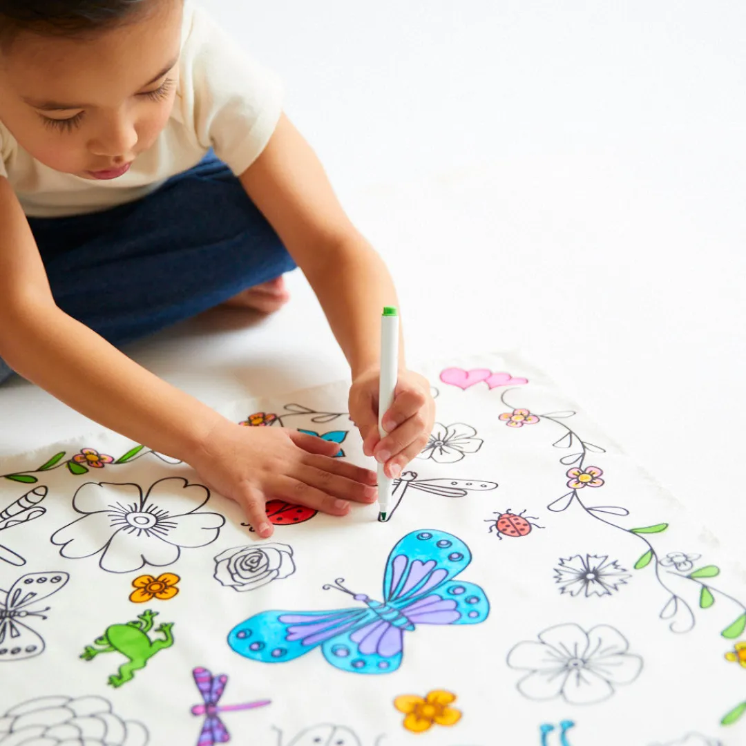 Sarah's Silks Coloring Playsilks-Heart Coloring Playsilk