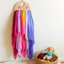 Sarah's Silks Playsilk Displays-Heart Playsilk Display