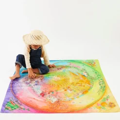 Sarah's Silks Celebration Playsilks-Large Around The Year On The Farm Playsilk