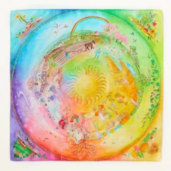 Sarah's Silks Celebration Playsilks-Large Around The Year On The Farm Playsilk