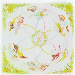 Sarah's Silks Playsilk Sets-Large May Day Playsilk Set Of 8 With May Day Ring