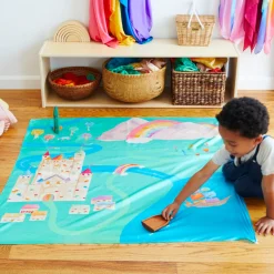 Sarah's Silks Playmaps-Large Rainbowland Playmap
