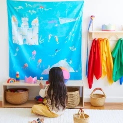 Sarah's Silks Playmaps|Mermaid Party-Large Under The Sea Playmap