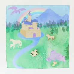 Sarah's Silks Rainbow Unicorn Party-Magical Creature Small World Play Set