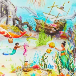 Sarah's Silks Seek & Find Playsilks|Mermaid Party-Mermaid Seek & Find Playsilk