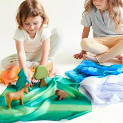 Sarah's Silks Mini Playsilks-Mini Forest Playsilk