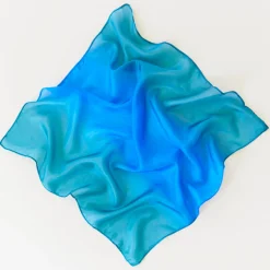 Sarah's Silks Mini Playsilks-Mini Ocean Playsilk