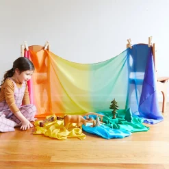 Sarah's Silks Fort Kits|Waldorf Playstand-Rainbow Fort Kit