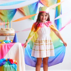 Sarah's Silks Capes|Rainbow Party-Rainbow Silk Cape