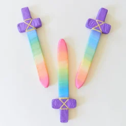 Sarah's Silks Soft Swords & Shields|Rainbow Party-Rainbow Soft Sword