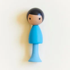 Sarah's Silks Clicques Handmade Wooden Dolls-Riku