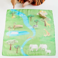 Sarah's Silks Mini Playsilks|Playmaps-Safari Playmap