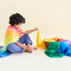 Sarah's Silks Playsilk Sets|Playsilk Displays-Set Of 17 Solid Color Playsilks