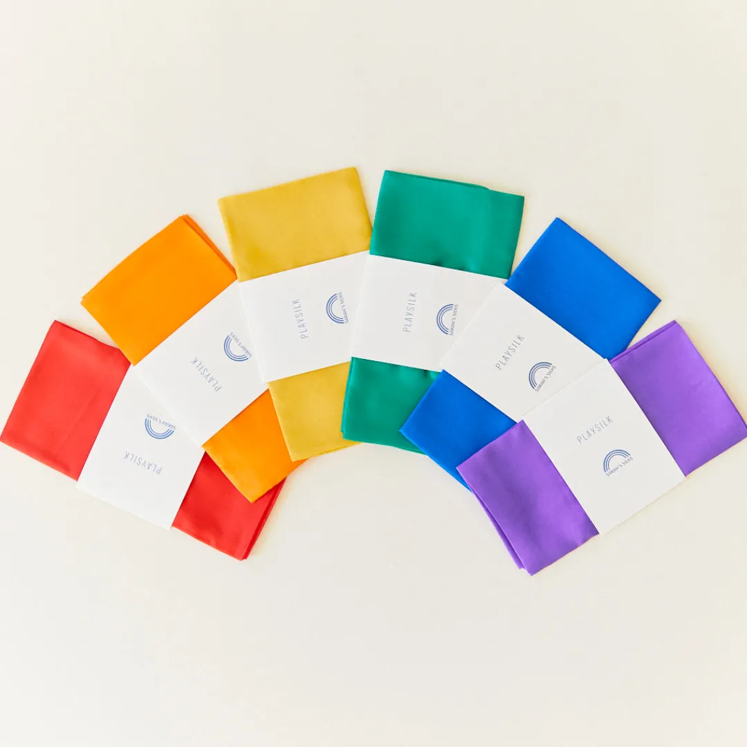 Sarah's Silks Playsilk Displays-Solid Color Playsilks