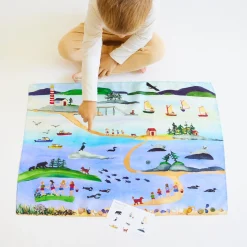 Sarah's Silks Playsilk Sets|Playsilk Displays-Summer In Maine Seek & Find Playsilk