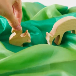 Sarah's Silks Wooden Animals-Wooden Squirrel