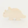 Sarah's Silks Wooden Animals-Wooden Triceratops
