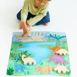 Sarah's Silks Wooden Animals-Wooden Tyrannosaurus Rex