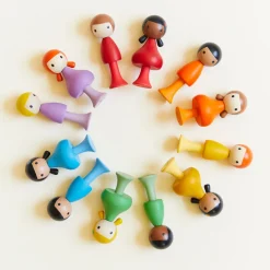 Sarah's Silks Clicques Handmade Wooden Dolls-Yui